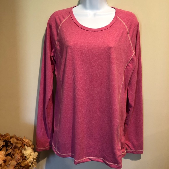 Reebok Tops - Reebok performance pink long sleeve top SZ XL